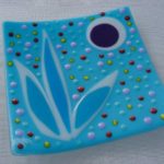 Fused glass tray