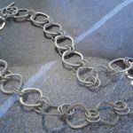 Heavy gauge sterling silver chain necklace