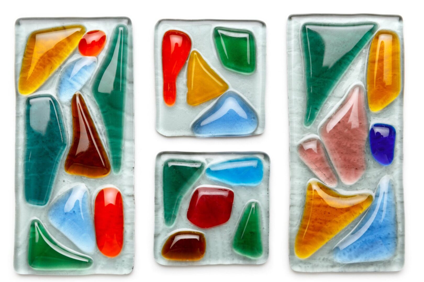 Vibrant glass mosaic pieces